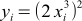 y=(2x^3)^2