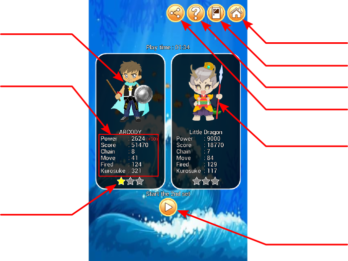 Battle result Battle result